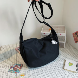 Homer Devin Korean Casual Canvas Crossbody Bag Sling Bag Dumpling Bag for Women