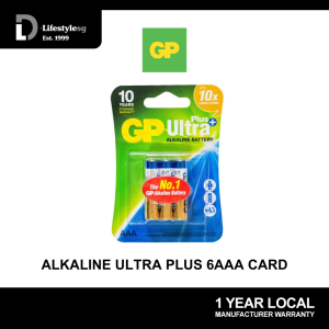 GP Alkaline Ultra Plus 6 AAA Card