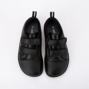 ZZFABER Children Barefoot Shoes Kids Soft Fiber Leather Sneakers Flexible Shoes for Girls Boys Casual Shoes Minimalist Footwear