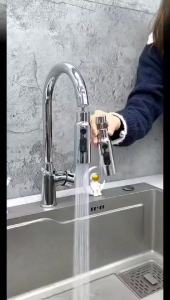 gecQ Kitchen Faucet Aerator 3 Modes Bathroom Anti-splash Tap Extender Adapter Faucet Washbasin Sprayer Saving Water Tap Filter Nozzle N1D8F