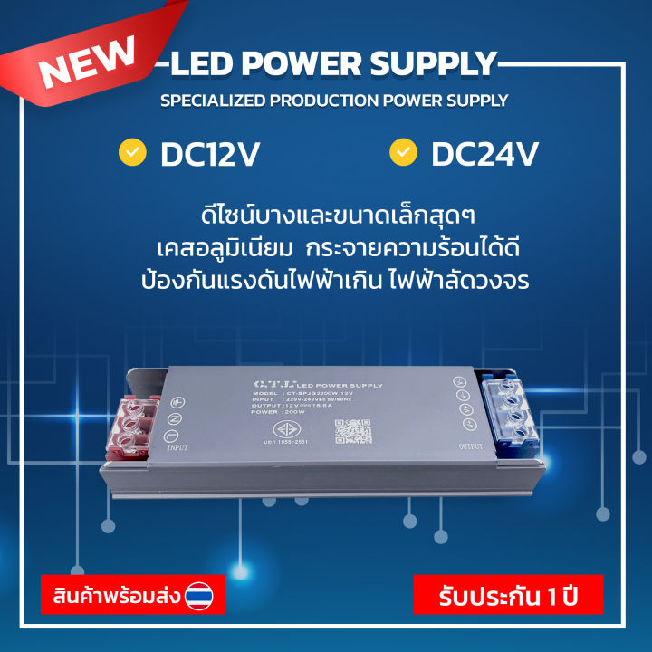 กล่องแปลงไฟ Switching LED Power Supply 12V 24V MINI | Lazada.co.th