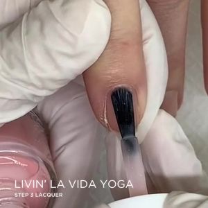 Dazzle Dry Nail Lacquer Step 3 – Livin La Vida Yoga (0.5 fl oz) A Soft And Pale Creamy Pink With A Hint Of Diamond Dusted Shimmer · Semi-Sheer · Cream Finish · Quick-Dry