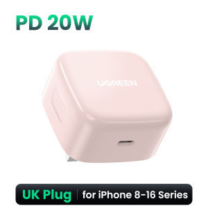 UGREEN PD 20W USB C Fast Charger Type-C Wall Charger for iPhone 17 16 15 Pro Max iPhone 16 Plus 16e Pixel 7 SamSung Galaxy S25/S24 iPad Mini/Pro【Safety Mark 230239-12 】