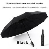 (1-3 Days Delivered)AMBRELLA 12 Ribs Automatic Umbrella Anti-UV Super Windproof Large Outdoor Big Rain Umbrellas Excellent Water Auto Open Close