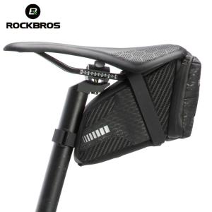 ROCKBROS 1.5L Bike Bag Large Reflective Capcaity Rear Saddle Bag Can Hang Taillight Storage Durable MTB Bike Accessories Bag Bicycle Cycling Bag