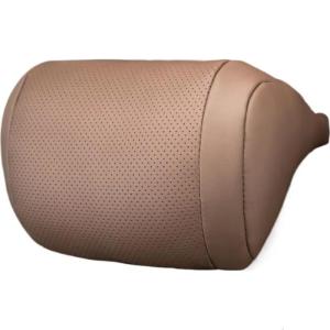 Ventilated Car Travel Pillow With Ergonomic Support For Long Propels Comfortable Headrest Produced Of Faux Leather And Fiber Cotton