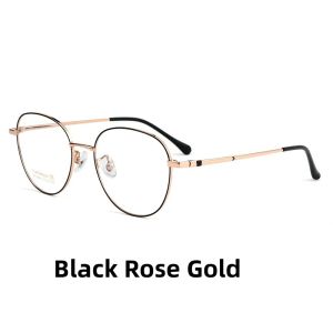 FIRADA Gọng Kính Mắt Kính Thời Trang Cho Nữ Mắt Kính Titan Tròn Cổ Điển Gọng Kính Quang Học Kính Theo Toa Thuốc Cho Nam Nữ BT064B