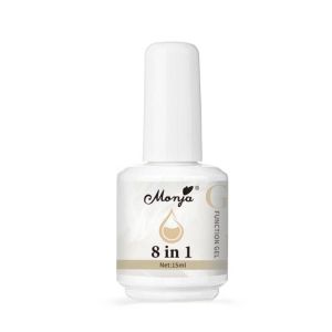 MS.W 8 In 1 Nail Glue Gel 15ml Strengthener Extension Base Coat Top Coat Nail Polish False Nail Tips Gel