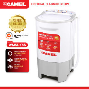 Camel WMST-K85 (8.5kg) Single Tub Washing Machine Heavy Duty - Energy Efficient - Rust and Pest Proof - Durable
