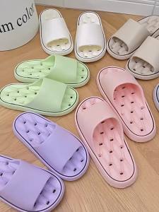 Bathroom Anti-Leakage Slippers For Women Summer 2025 New Model Indoor Home Non-Slip Quick-Dry Bathing Sandals For Men