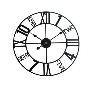 Minimalist Nordic Series Wall Clock Iron Art Hot Sale Home Living Room Porch Mute Clock Simple Retro Creative Wall Decoration 56cm