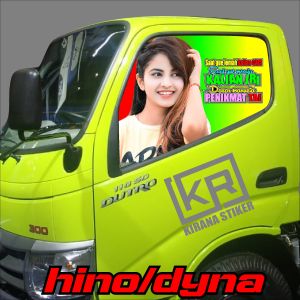 STIKER ONE WAY KACA TRUK HINO / DYNA STIKER ONE WAY KACA TRUK  KODE KIRANA 01