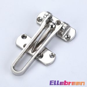 Buckle Door Lock Zinc Alloy Door Bolt Safety Buckle Safety Anti-theft Silver
