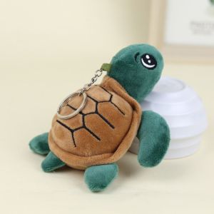 SAVIA Kawaii Cute Key Chain Bag Decor Stuffed Toys Bag Ornaments Turtle Plush Keyring Tortoise Plush Pendant Cute Turtle Keychain Plush Tortoise Dolls