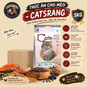 Thức ăn hạt cho mèo Catsrang 5kg mọi lứa tuổi protein cao kiếm soát lông hõ trợ tiết niệu girm hôi phân