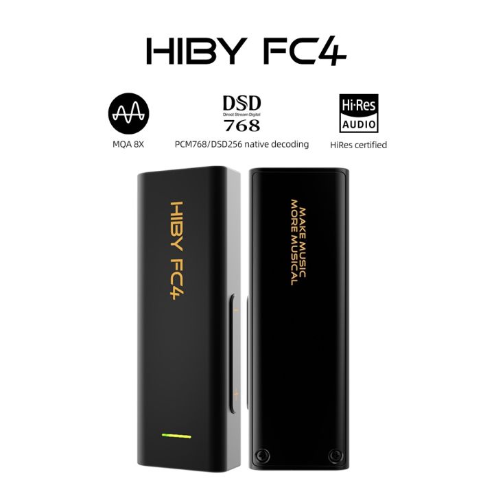 HiBy FC4 MQA authenticated dongle USB DAC Decoding Audio Headphone ...