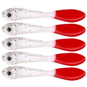 5PC mồi mềm swimbait Mồi Câu Cá hai màu Mồi câu nhân tạo wobbler Mồi Câu Cá phụ kiện đồ dùng câu cá