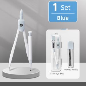 SPARAK 8PCS/Set Transparent Ruler Compasses Set Eraser Plastic Drawing Tool High Quality Set Square Measuring Ruler Students