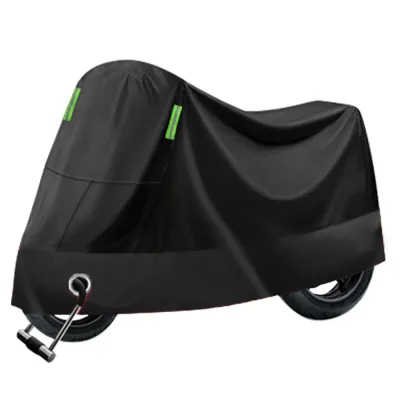 KANKA Motorcycle Cover Waterproof UV Outdoor Protection All Season Universal Weather Night Reflective with Lock-Holes