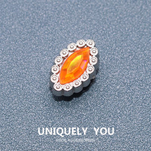 Metal jibbitz charm Shoe Buckle Shoe Accessories metal Sparkling Ruby Sapphire Sapphire Topaz Fashion Shoes Accessories