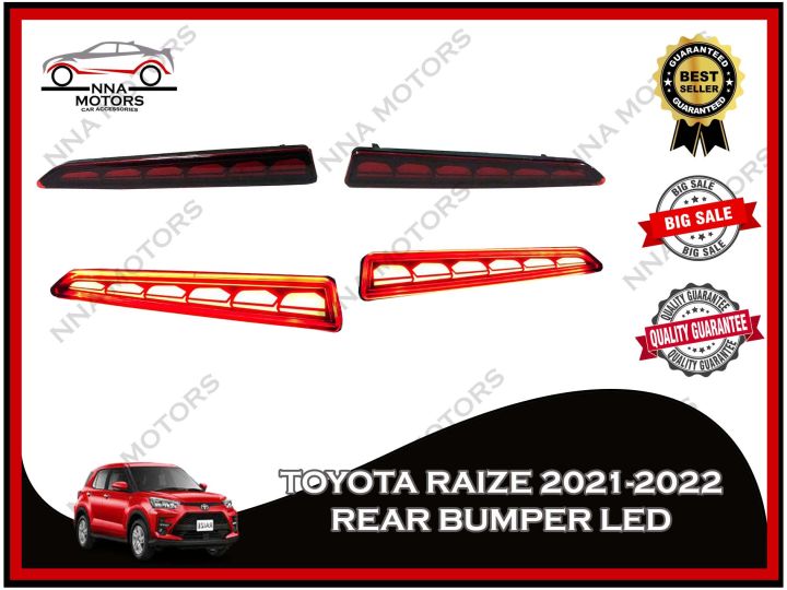 TOYOTA RAIZE 2021-2022 Rear Bumper Lights Multi-Function LED Tail Light Reflector Lamp