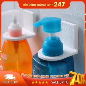 Đồ Treo Chai Nước Rửa Tay Móc Dán Siêu Dính Treo Chai Nước Rửa Tay Dầu Gội Dầu Xả Sữa Tắm Tiện Lợi