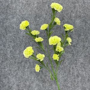 Cụm Cẩm Chướng 5 Nhánh Thân Mốc Trang Trí Nhà Cửa Hàng Sự Kiện. Hoa Lụa Decor
