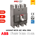 ABB MCCB A2C 250 TMF 3P (25kA) Formula Series เบรกเกอร์ Moulded Case Circuit Breaker. 