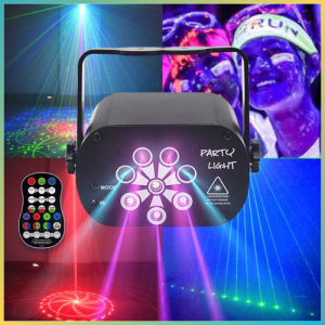 BEST SELLER Youe Shone Proyektor Laser LED Lampu Disco DJ 120 Patterns / Lampu disco LED yang memancarkan warna RGB dengan motif yang indah / lampu disco panggung di berputar warna warni jarak jauh