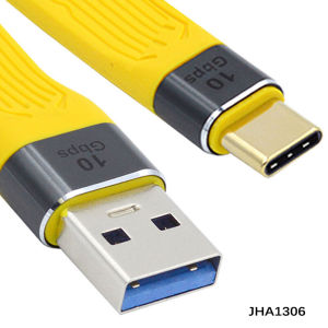 Short USB A To USB C Cable Small FPC Flexible Cable PD 100w 5A 10Gbps Fast GDB