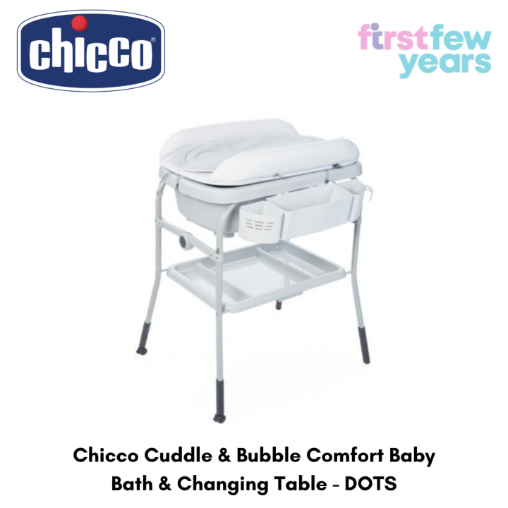 Chicco cuddle and bubble baby bath and change table best sale