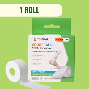 Topseal Sport Tape Athletic Cotton Tape Strong Adhesion Waterproof 3.8cm x 13.7m