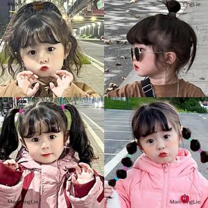 [COD] Man YingLie 100PCS Colorful Basic Nylon Ealstic Hair Band Kids Girls Ponytail Holder Ties Scrunchie Mini Headwear Rubber Bands Hair Rope