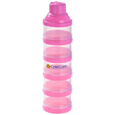 Child Care Stackable Milk Powder Container 5 Layer with Embossed Lid Design (BPA Free)