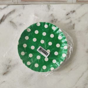 Piring Kue Ulang Tahun Polkadot Isi 10 / Piring Kertas Polkadot