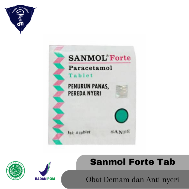 Sanmol Forte 4 Tablet - untuk meringankan rasa sakit pada keadaan sakit