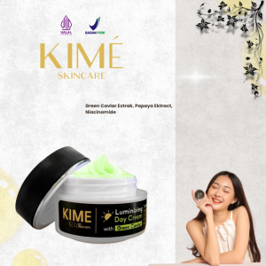 Luminizing Day Cream with Green Caviar by Kime Skincare | Melindungi Wajah Dari sinar matahari | Memiliki Kandungan UV Protection yang mampu menangkal paparan radikal bebas sinar matahari