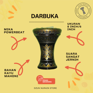 TUMBUK BATU DUMBUK PINGGANG HADROH DARBUKA ORIGINAL MURAH UKURAN 8 INCH