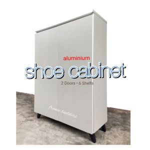 [PRE-ORDER] Shoe Cabinet/Aluminum Shoe Cabinet/2Door Shoe Cabinet/Shoe Storage/Shoe Rack Cabinet/Storage Cabinet (ETA:2023-00-00)
