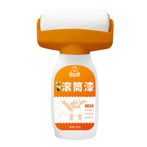 White waterbased paint household wall odorfree roller paint orange bottle repair paint latex paint