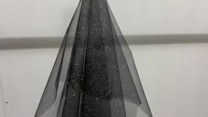 150*50CM Glitter Gauze Sequin Mesh Fabric – DIY Wedding Decoration & Bridal Cloth for Fashion Craft