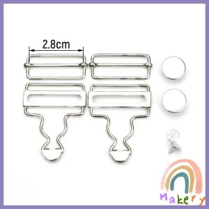Makery Overalls Metal Buckles Replacement Suspender Buckles Overall Clip Replacement 1Set
