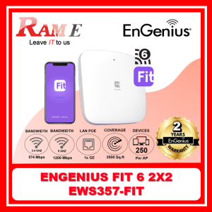 EnGenius EWS357-FIT 802.11ax 2×2 Managed Dual Band Wireless Indoor Access Point