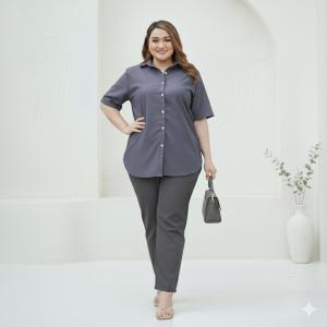 Celana Wanita Jumbo Pinggang Karet BB Sampai 100kg baggy pants big size