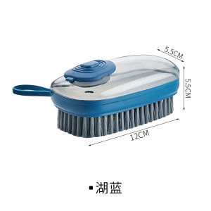 Auto Add Cleaner Liquid Kitchen Cleaning Brush | Wash Dishes Cloth Press Type Brushes