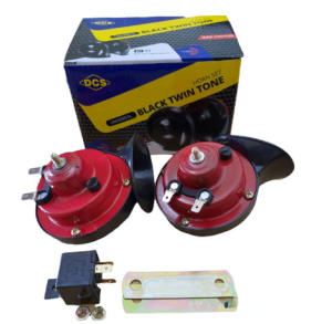 Sepasang Klakson Keong Double 12 volt dan 24 volt motor/mobil free rilay+breket