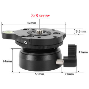 Topcine TP-60N Tripod Leveling Base Half Ball Quick Inclination 15 ° in Any Direction with Offset Bubble Levefits Video HeadTripods & Monopods
