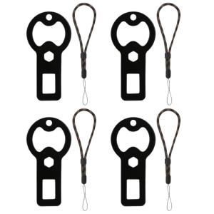 4PCS Pocket Sized Bar Tool Keychains Durable Metal Openers With Secure Clip For Outdoors Adventure Daily Carry