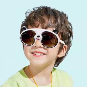 Kính râm-Kính mát cho bé Mắt Gọng Tròn Chống Tia Uv Phong Cách Vintage Thời Trang Cho Békính râm mát hình gấu trúc panda