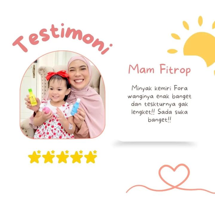 Minyak Kemiri Penumbuh Rambut Bayi Cepat FORA